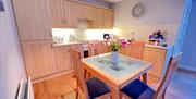 kitchen and dining area