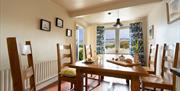 Kitchen dining room Portbraddan Cottage