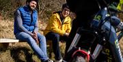 Group sitting down listening to their guide on the Electric Escape experience with Corralea Adventure Centre