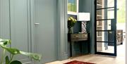 The hallway leading to the main living area