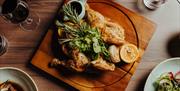 Roast chicken dinner