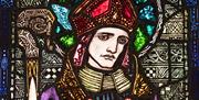 Clarke Studio stained glass window