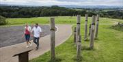 Couple Walking Round Fort