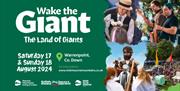Poster promoting Wake the Giant 2024 in Warrenpoint this August.