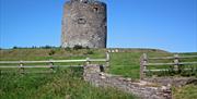 Windmill Hill in Portaferry.Close up photo of the windmill