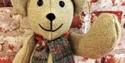 Bertie the Ballymena Bear, made by Penny and Rose