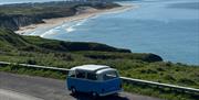 Campervan at Whiterocks Beach, Portrush