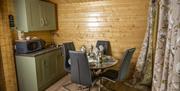 Kitchen in the Luxury Lodge at Kintala, Dungiven, Northern Ireland