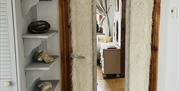 Locked door between Room with a View & main  house.