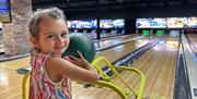 Girl Bowling at Airtastic Lisburn