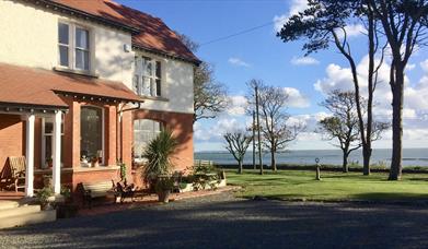 Exterior building with view across the sea