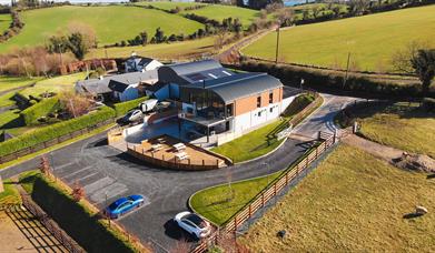 Birdseye view of The Lodge at Quarterland and surrounding area