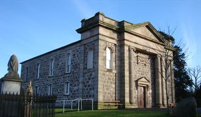 a photograph of the exterior of the church