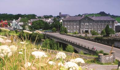 exterior image of the Belleek Pottery Visitor Centre, view from main road