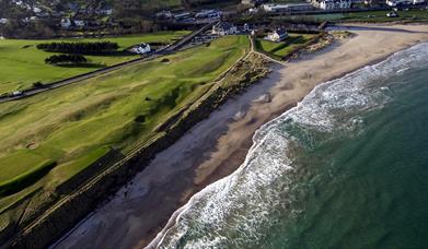 aerial view of Ballycastle Beach