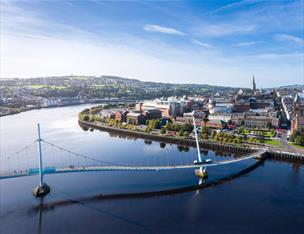 Peace Bridge in Derry~Londonderry