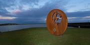 Photo of the E sculpture representing Ireland's most easterly point
