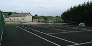 Tennis courts beside the accommodation