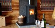 in addition to underfloor heating - wood burner for that cozy feeling