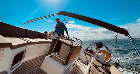 Sunny day and exhilarating sailing