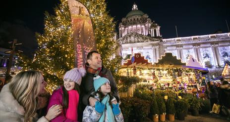 Belfast Christmas Market located at City Hall