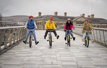 Belfast City Bike Tours are great fun for groups of friends and family