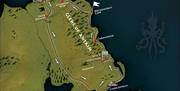 Belfast Iron Islands & Giant's Causeway route map