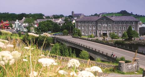 exterior image of the Belleek Pottery Visitor Centre, view from main road