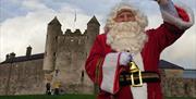 Santa in front of Enniskillen Castle