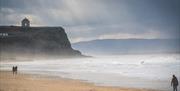 Castlerock beach and Mussenden Temple in the background
