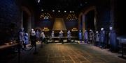 Winterfell Great Hall, one of the authentic sets visitors can step inside when they visit Game of Thrones Studio Tour.