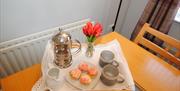 Welcome tray with cupcakes or similar