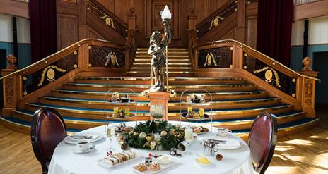 Festive Afternoon Tea by the Staircase