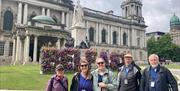 Tour Group near Meeting Point at Belfast City Hall