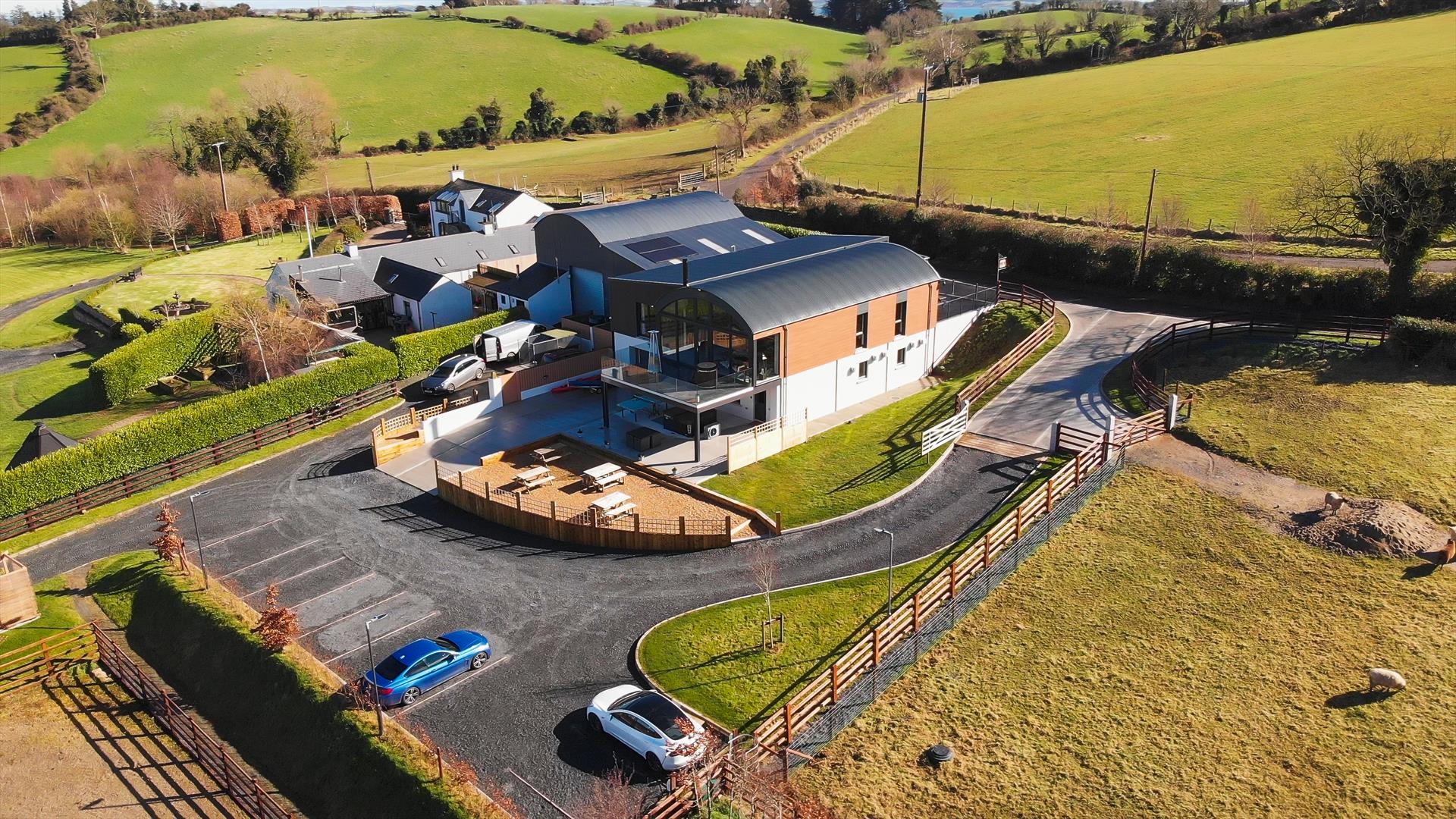 Birdseye view of The Lodge at Quarterland and surrounding area