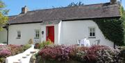 Image of the outside of Scott’s Barn, a luxurious five star 400 year old self catering Irish cottage