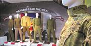 Soldiers uniforms inside US Rangers Centre