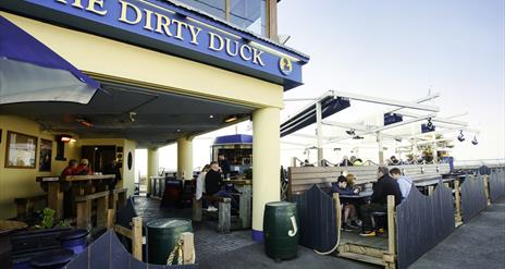 The exterior of the Dirty Duck