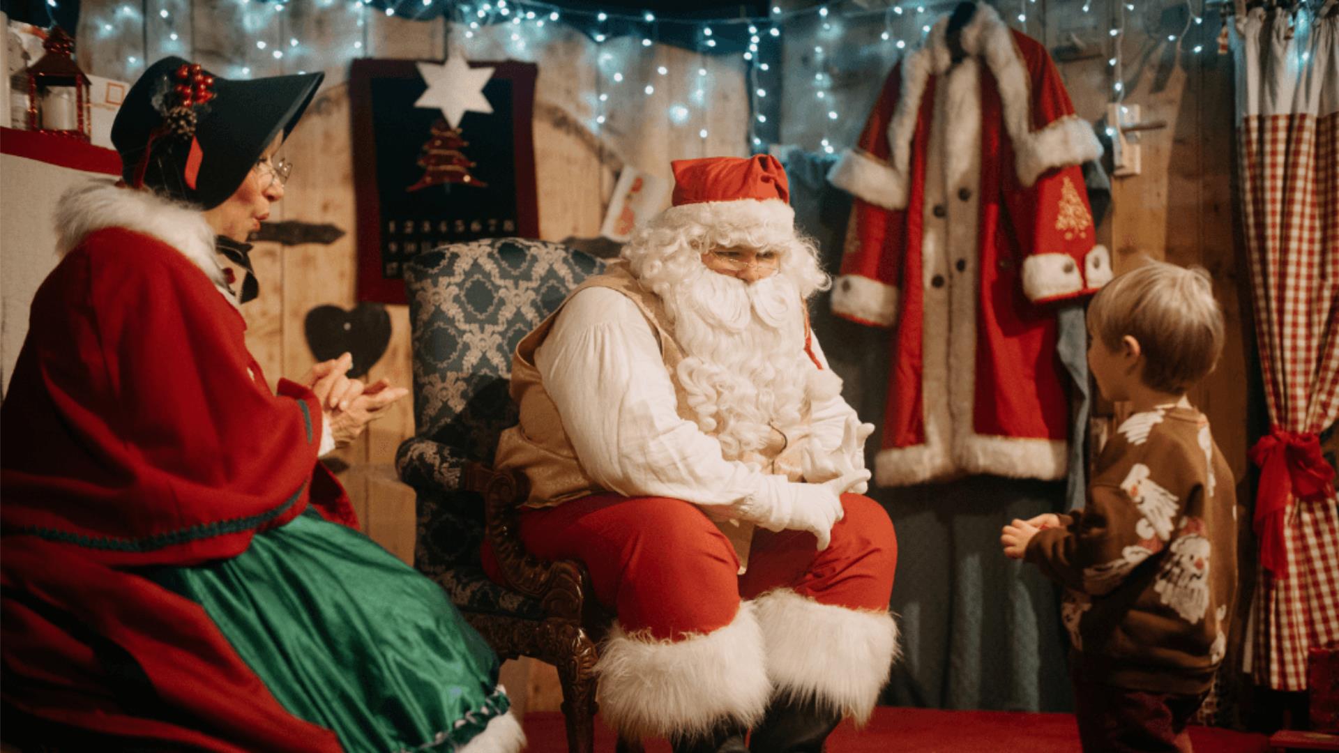 Visit Father Christmas and his Elves at Ulster American Folk Park