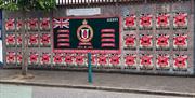 Picture of British flags,  Shankhill Road Belfast