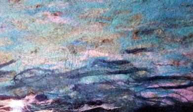 Hand felted seascape by Connie Flynn