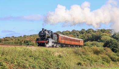 Steam train on the Poppy Line