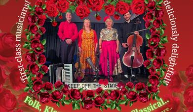 concert flier detailing the event