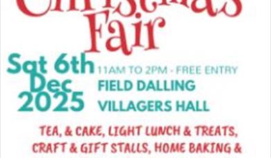 Field Dalling Christmas Fair 2025 - December 6th 11am-2pm