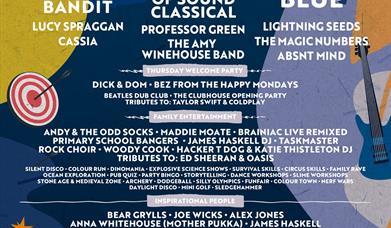 The line up for Gone Wild Festival Norfolk 2025