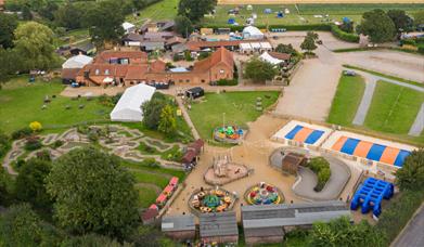 Arial view of Wroxham Barns