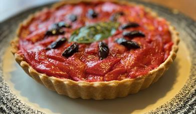 Red pepper tart