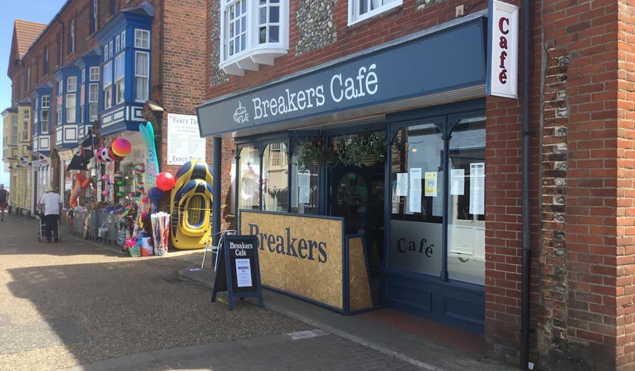 Breakers Cafè Cafe in Cromer, Cromer North Norfolk