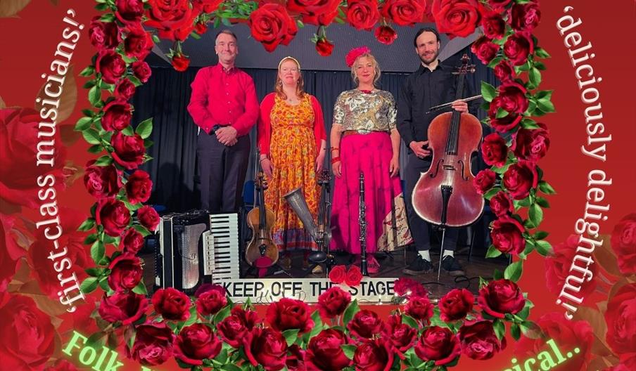 concert flier detailing the event