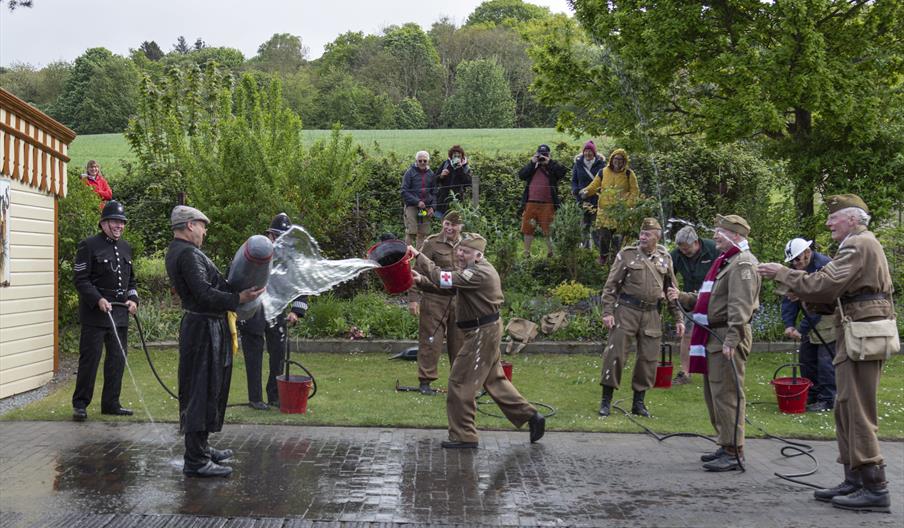 The Platoon from Dad's Army Museum putting on a show